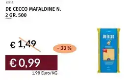 Prezzemolo e Vitale De cecco mafaldine N.2 offerta
