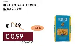 Prezzemolo e Vitale De cecco farfalle medie N.193 offerta