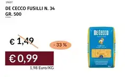 Prezzemolo e Vitale De cecco fusilli N. 34 offerta