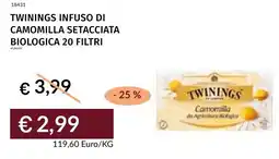 Prezzemolo e Vitale Twinings infuso di camomilla setacciata biologica 20 filtri offerta