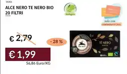 Prezzemolo e Vitale Alce nero te nero bio 20 filtri offerta