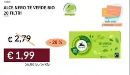 Prezzemolo e Vitale Alce nero te verde bio 20 filtri offerta