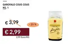 Prezzemolo e Vitale Garofalo cous cous offerta