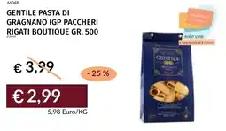 Prezzemolo e Vitale Gentile pasta di gragnano igp paccheri rigati boutique offerta