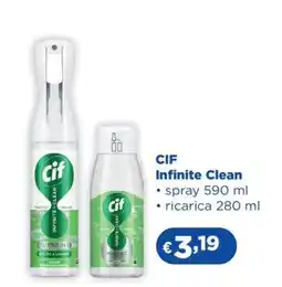Acqua & Sapone Cif infinite clean offerta