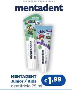 Acqua & Sapone MENTADENT Junior / Kids offerta
