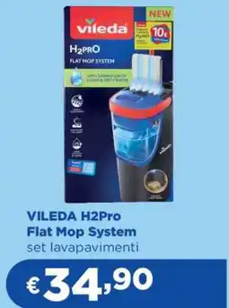 Acqua & Sapone VILEDA H2Pro Flat Mop System offerta
