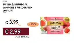 Prezzemolo e Vitale Twinings infuso al lampone e melograno 20 filtri offerta
