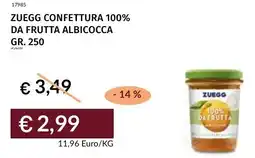 Prezzemolo e Vitale Zuegg confettura 100% da frutta albicocca offerta