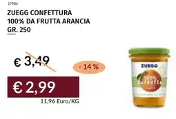 Prezzemolo e Vitale Zuegg confettura 100% da frutta arancia offerta