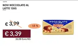 Prezzemolo e Vitale Novi nocciolato al latte offerta