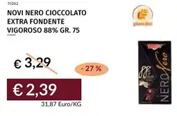 Prezzemolo e Vitale Novi nero cioccolato extra fondente vigoroso 88% offerta
