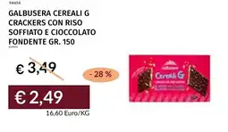 Prezzemolo e Vitale Galbusera cereali g crackers con riso soffiato e cioccolato fondente offerta