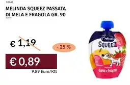 Prezzemolo e Vitale Melinda squeez passata di mela e fragola offerta