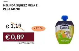 Prezzemolo e Vitale Melinda squeez mela e pera offerta