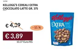 Prezzemolo e Vitale Kellogg's cereali extra cioccolato latte offerta