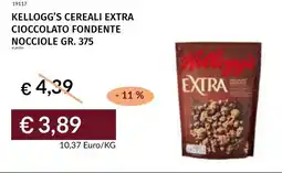 Prezzemolo e Vitale Kellogg's cereali extra cioccolato fondente nocciole offerta