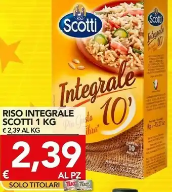 TuoDi Riso integrale 1 kg offerta