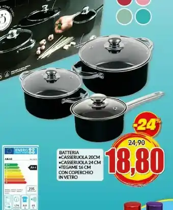 Risparmio Casa Batteria casseruola 20cm offerta