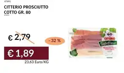 Prezzemolo e Vitale Citterio prosciutto cotto offerta