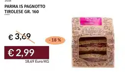Prezzemolo e Vitale Parma is pagnotto tirolese offerta
