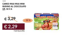 Prezzemolo e Vitale Cameo muu muu mini budino al cioccolato offerta