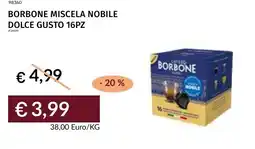 Prezzemolo e Vitale Borbone miscela nobile dolce gusto offerta