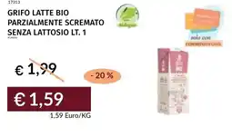 Prezzemolo e Vitale Grifo latte bio parzialmente scremato senza lattosio offerta