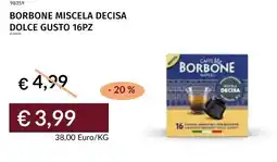 Prezzemolo e Vitale Borbone miscela decisa dolce gusto offerta