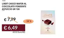 Prezzemolo e Vitale Lindt choco wafer al cioccolato fondente astuccio offerta