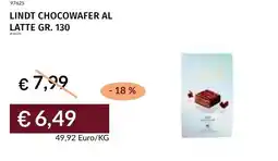 Prezzemolo e Vitale Lindt chocowafer al latte offerta