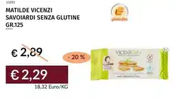 Prezzemolo e Vitale Matilde vicenzi savoiardi senza glutine offerta