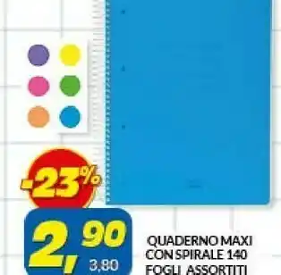 Risparmio Casa Quaderno maxi con spirale offerta