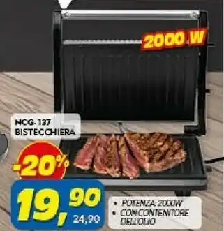 Risparmio Casa Ncg-137 bistecchiera offerta