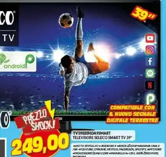 Risparmio Casa Televisore seleco smart tv 39 offerta