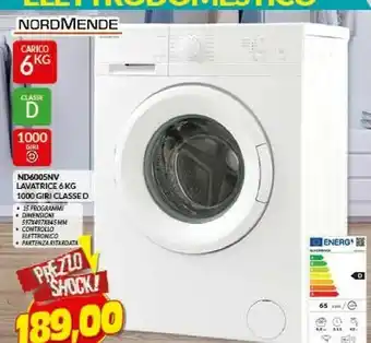 Nd6005nv lavatrice
