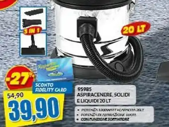 Risparmio Casa 95985 aspiracenere solidi eliquidi offerta