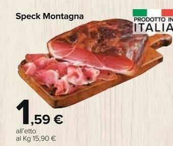 Carrefour Market Speck montagna offerta