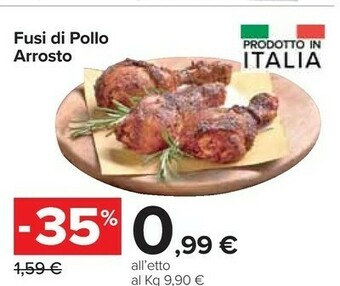 Carrefour Market Fusi di pollo arrosto offerta