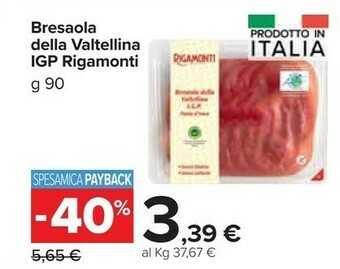Carrefour Market Bresaola della valtellina igp offerta