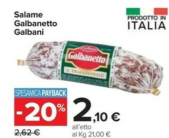 Carrefour Market Galbanetto offerta