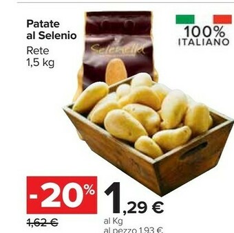 Carrefour Market Patate al selenio offerta
