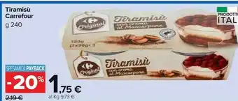 Carrefour Market Carrefour tiramisu 240 g offerta