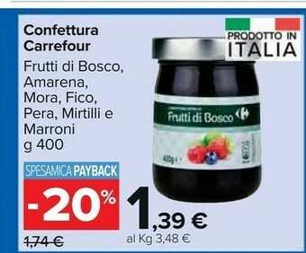 Carrefour Market Carrefour - confettura extra di frutti di bosco 400 g(ml) offerta