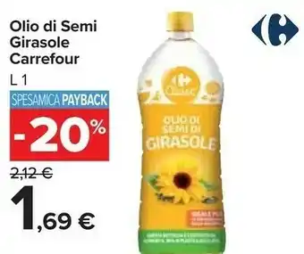 Carrefour Market Carrefour olio di semi girasole offerta