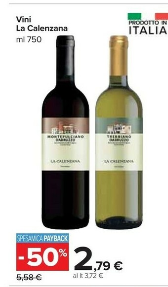 La calenzana vini
