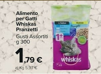 Carrefour Market Alimento per gatti pranzetti offerta
