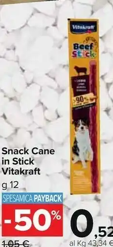 Carrefour Market Snack cane in stick offerta