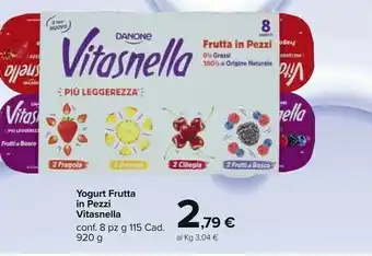 Carrefour Market Yogurt vitasnella frutta in pezzi offerta