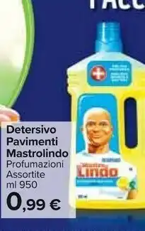 Carrefour Market Mastro lindo detersivo pavimenti offerta